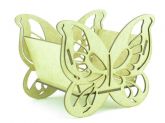 cachepo vaso borboleta vazada 12 cm por 10 x 10 interno mdf cru